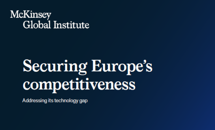 맥킨지, '유럽의 경쟁력 확보를 위한 기업 및 기술 격차 해소' 보고서 발간