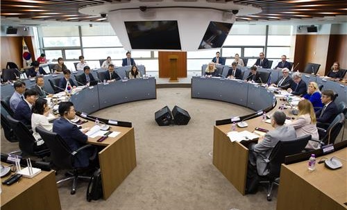 The First Digital Partnership council between the EU and Korea held in Seoul